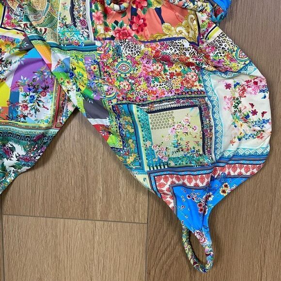 JOHNNY WAS FLEUR BRAIDED WRAP ONEPIECE SWIMSUIT XXL - Picture 10 of 16